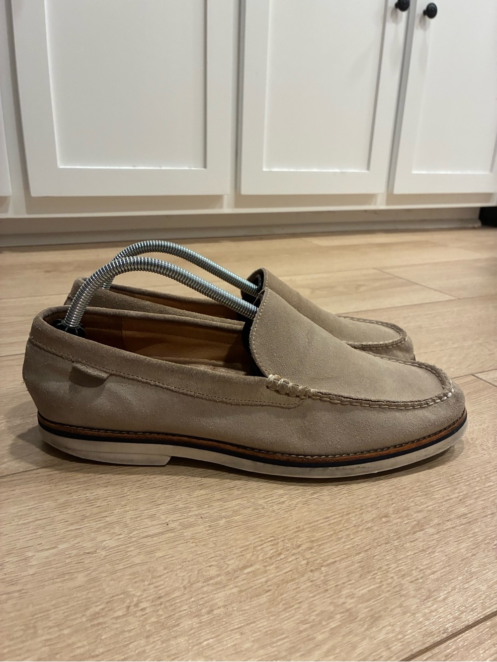 Polo Ralph Lauren Men’s Fulford Suede Leather Loafer Beige Tan Size 9.5